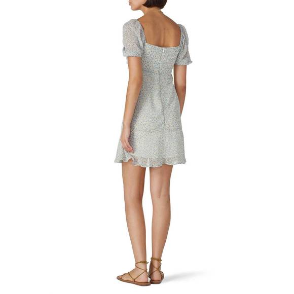 LOUNA daisy dress in blue - Picture 3 of 5